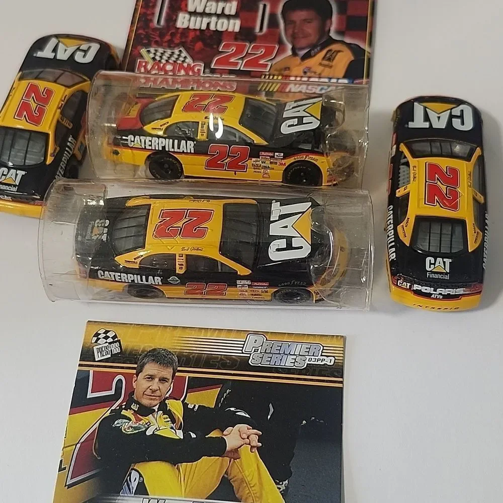 Ward Burton Racing Champions Diecast Car Set Caterpiller CAT